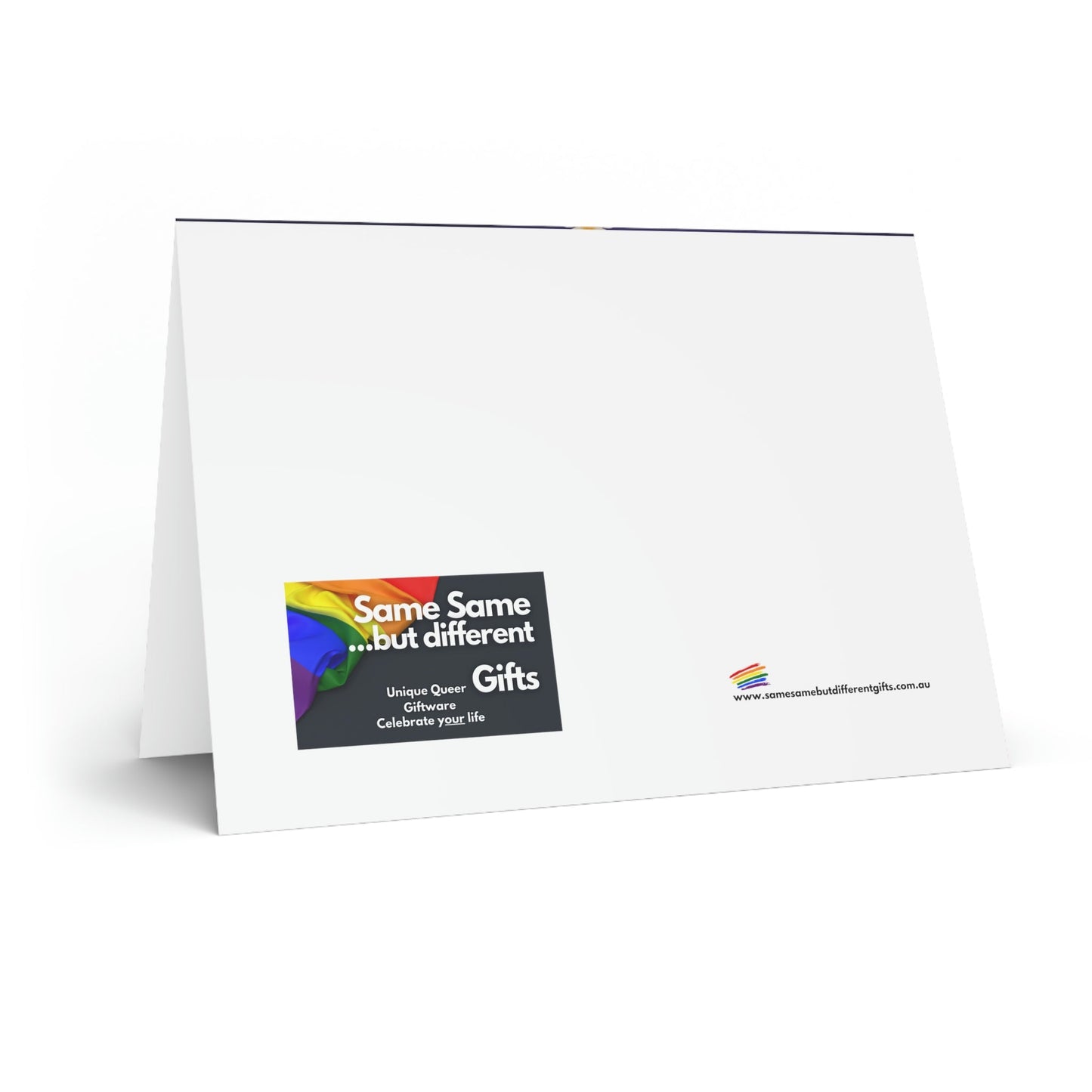 Blank Greeting Card - Purple Love Is Love - LGBTQIA+ Queer Pride Blank Greeting Card