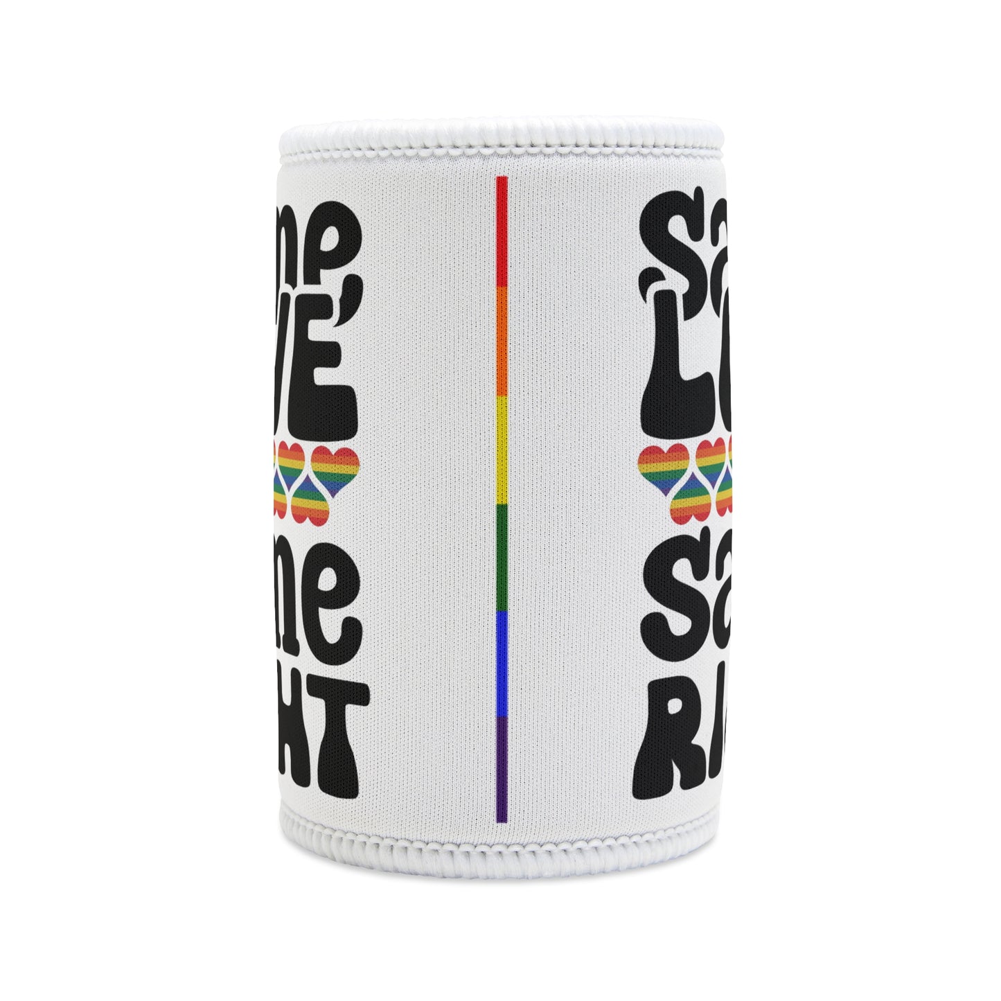 LGBTQIA+ Queer Same Love Same Right Stubby Cooler