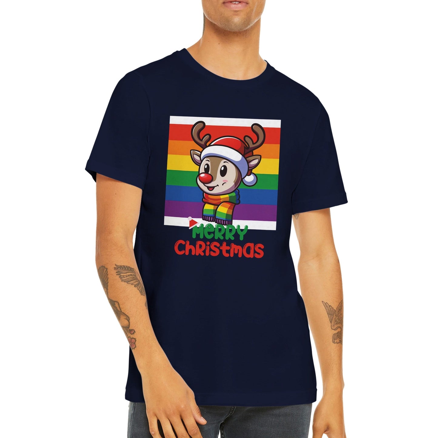 Shirts - LGBTQIA+ Queer Merry Christmas, Deer