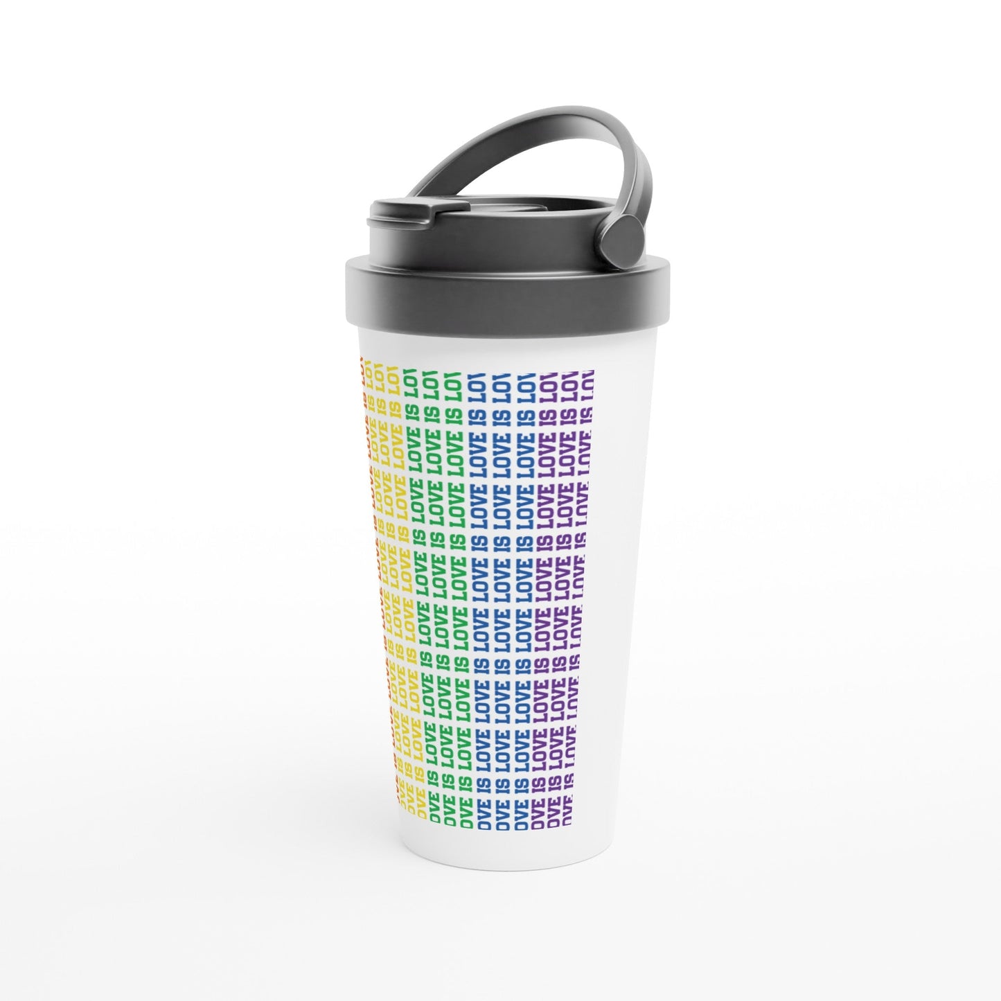 Travel Mug - Love Is 15oz Stainless Steel Travel Mug