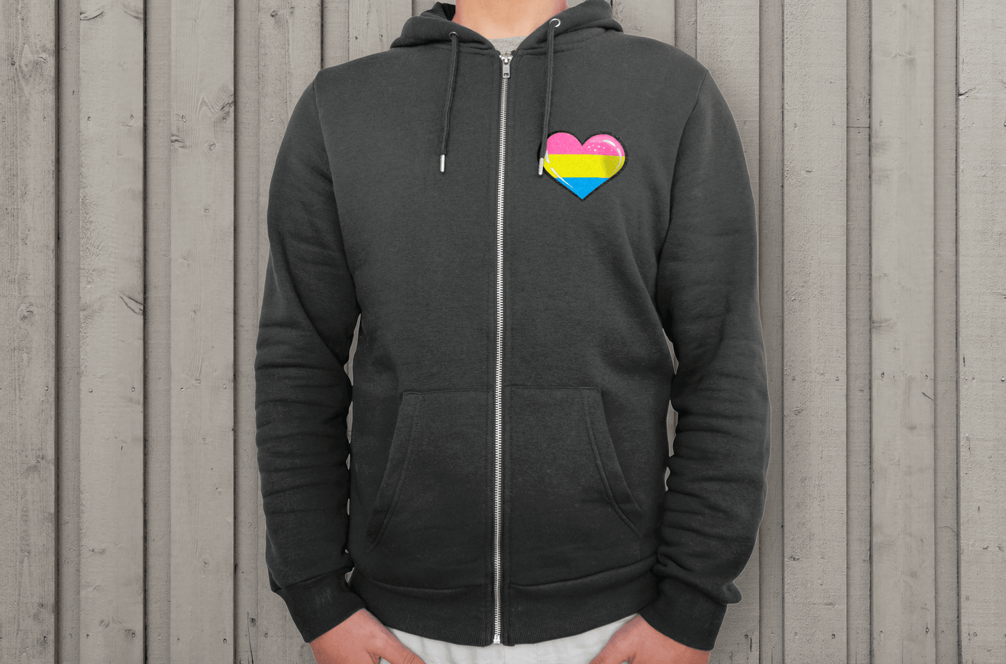 Hoodie - Be Who You Are Heart Zip Hoodie