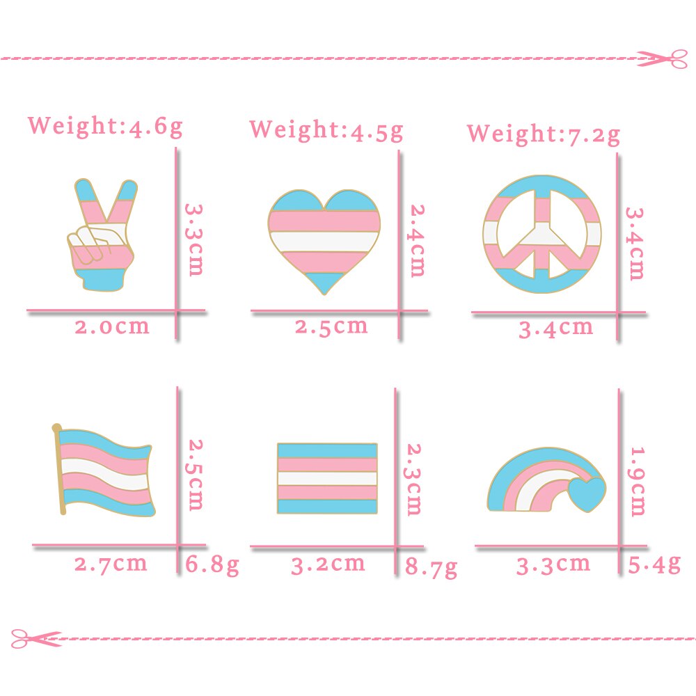 Enamel Pins - LGBTQIA+ Queer Pride Trans Pin Badges
