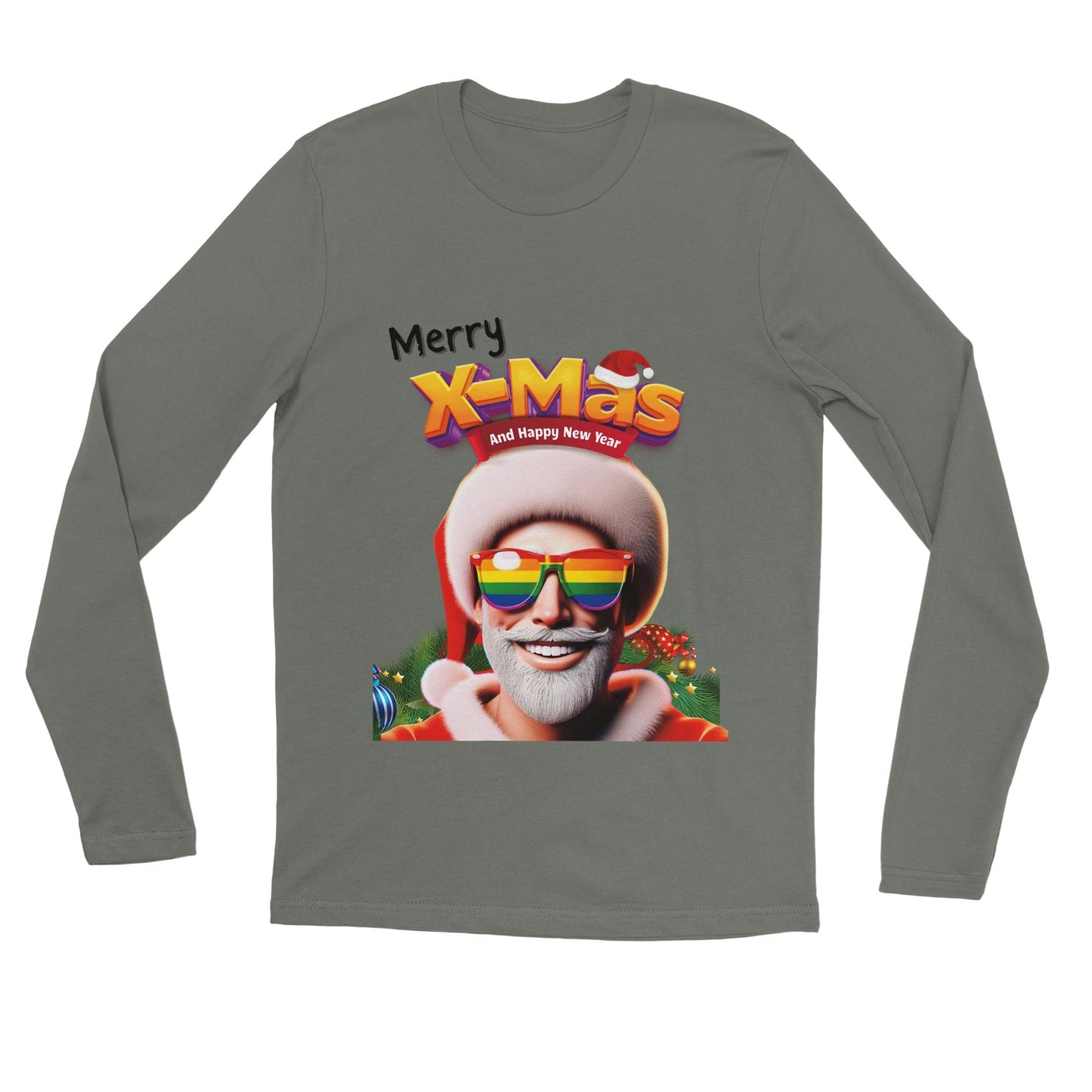T-Shirt - LGBTQIA+ Queer Merry X-Mas, Dude Shirts