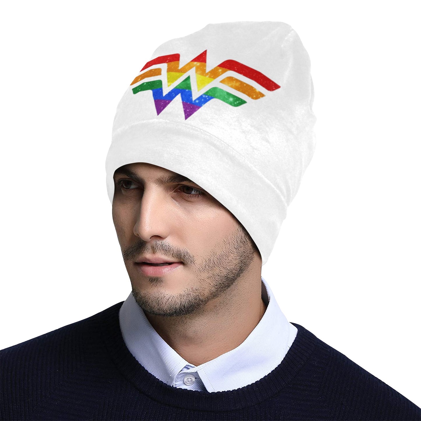 LGBTQIA+ Queer Wonder Woman Pride Skullies Beanie Cap