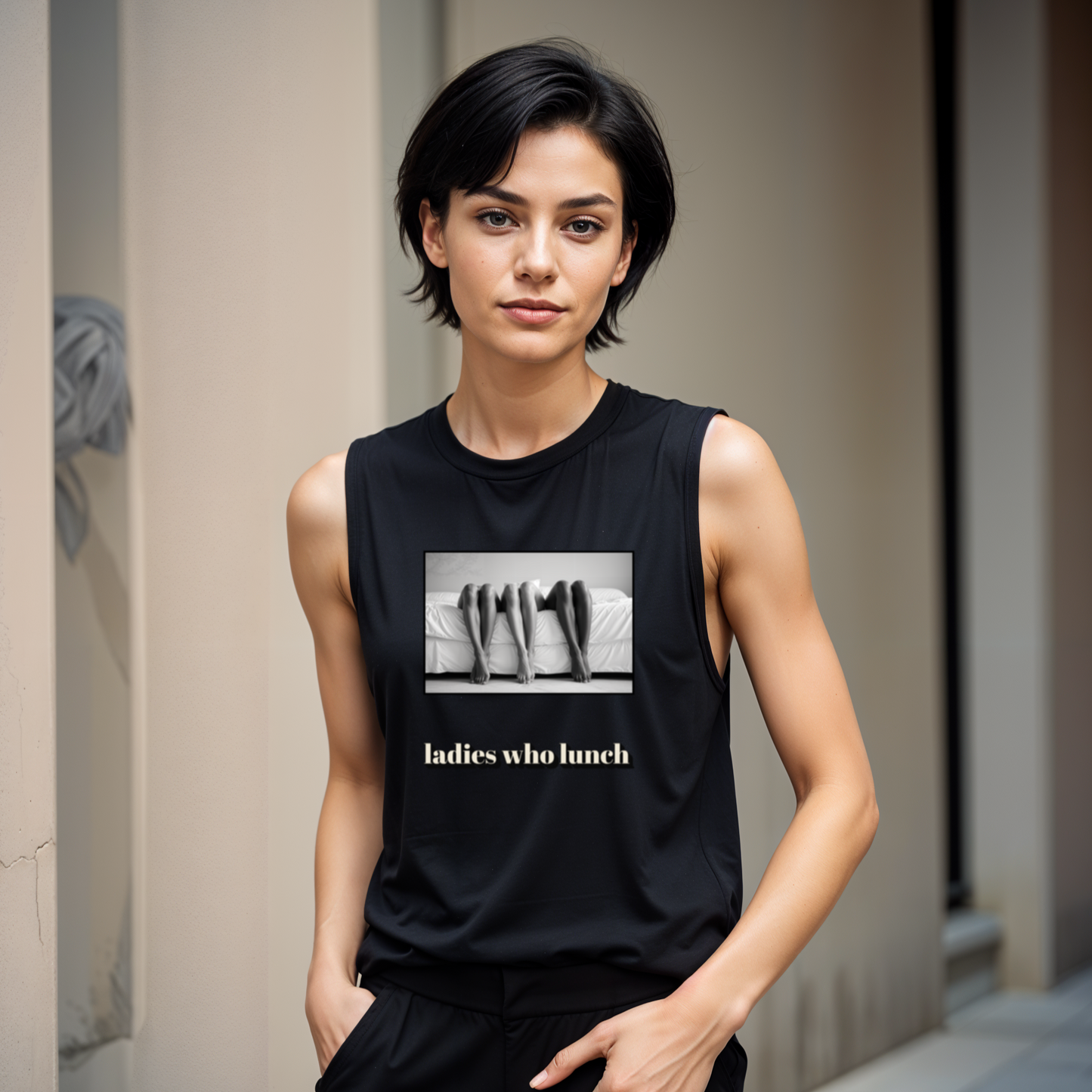 LGBTQIA+ Queer Ladies Who Lunch Muscle Shirt