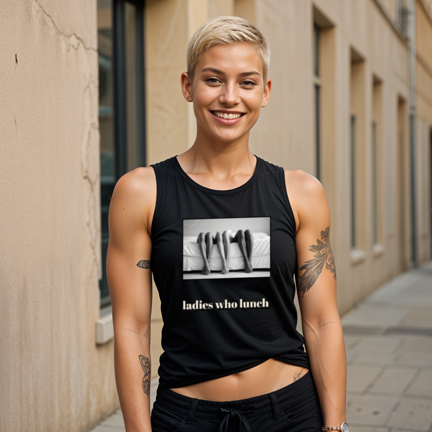 LGBTQIA+ Queer Ladies Who Lunch Muscle Shirt