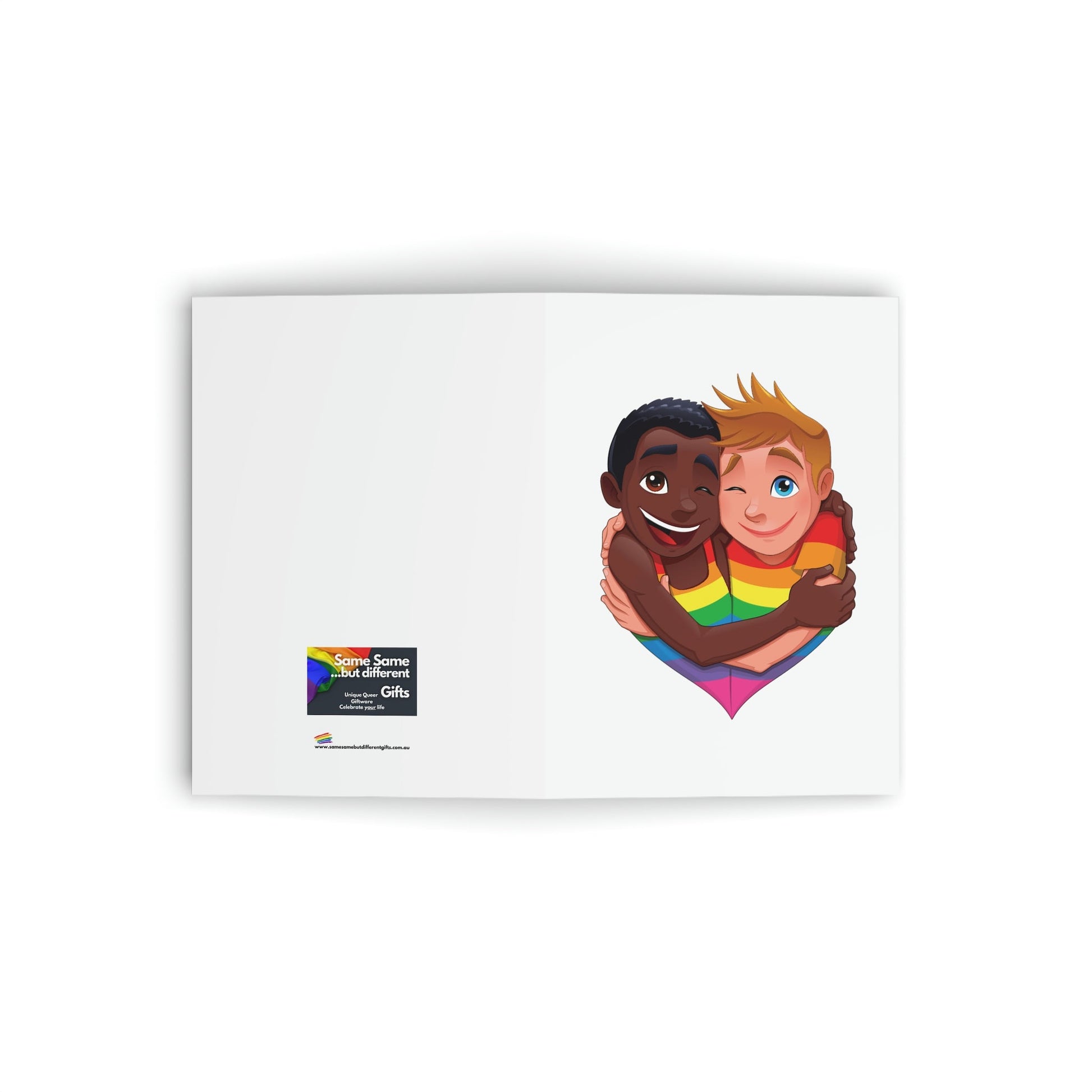 Blank Greeting Card - Little Lovers - LGBTQIA+ Queer Pride Blank Greeting Card