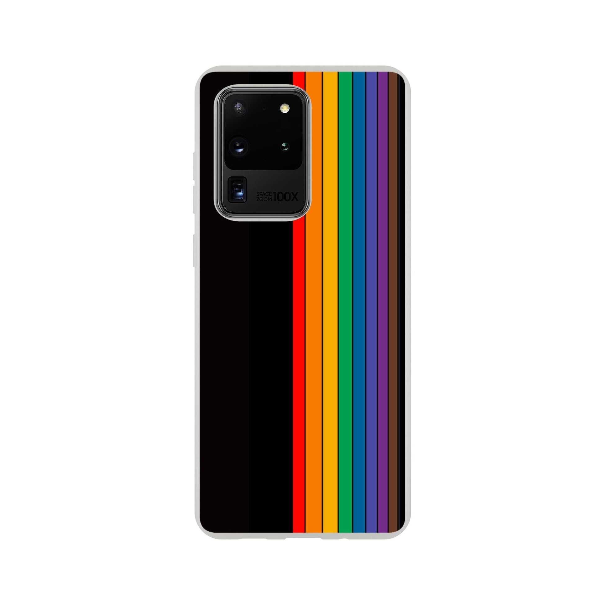 Mobile Phone Case - Pride Lines Flexi Phone Case - LGBTQIA+ Queer