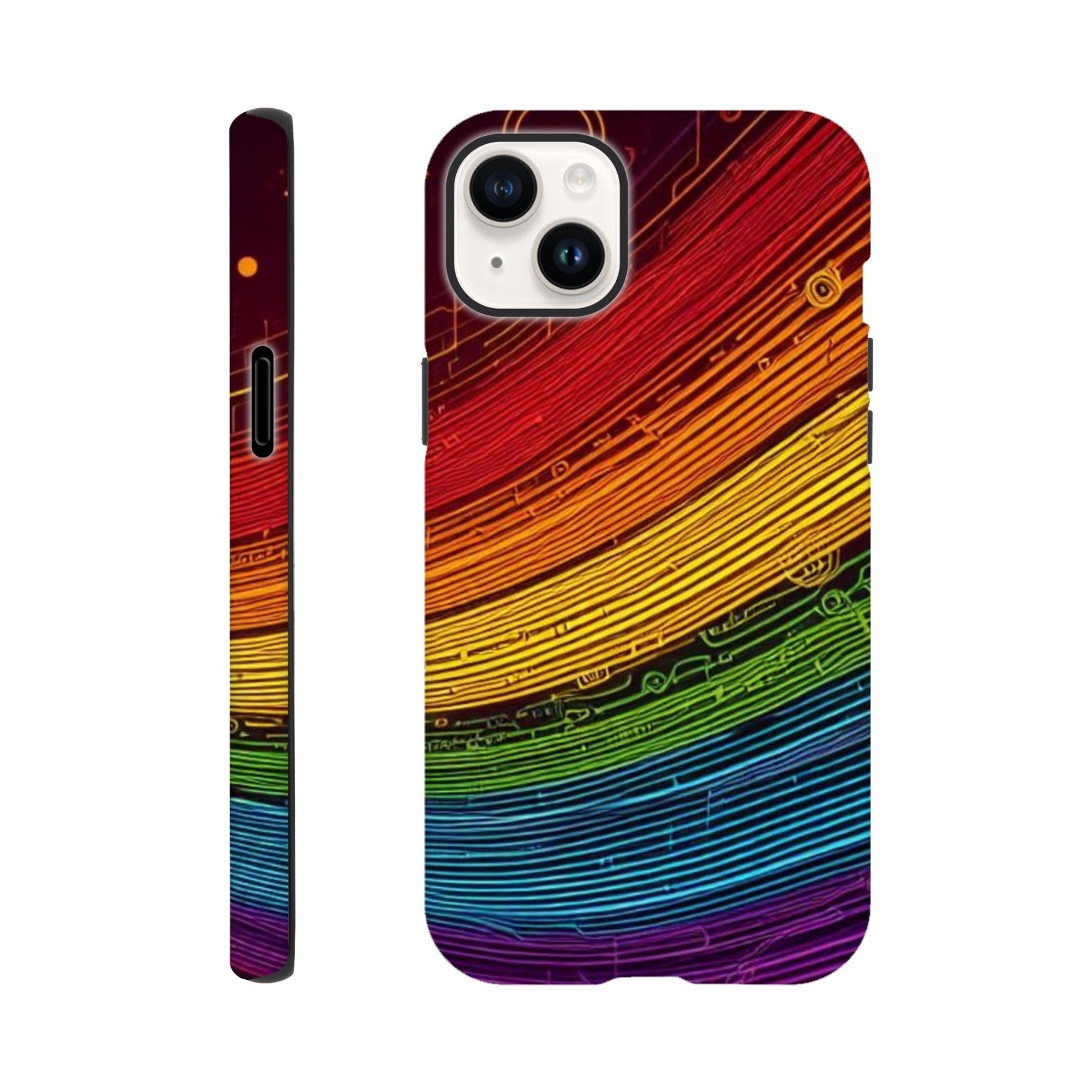 Mobile Phone Case - Pride Strings - IPhone Case - Samsung Case - Clear - Flexi - Bio - Slim - Tough - LGBTQIA+ Mobile Phone Cases