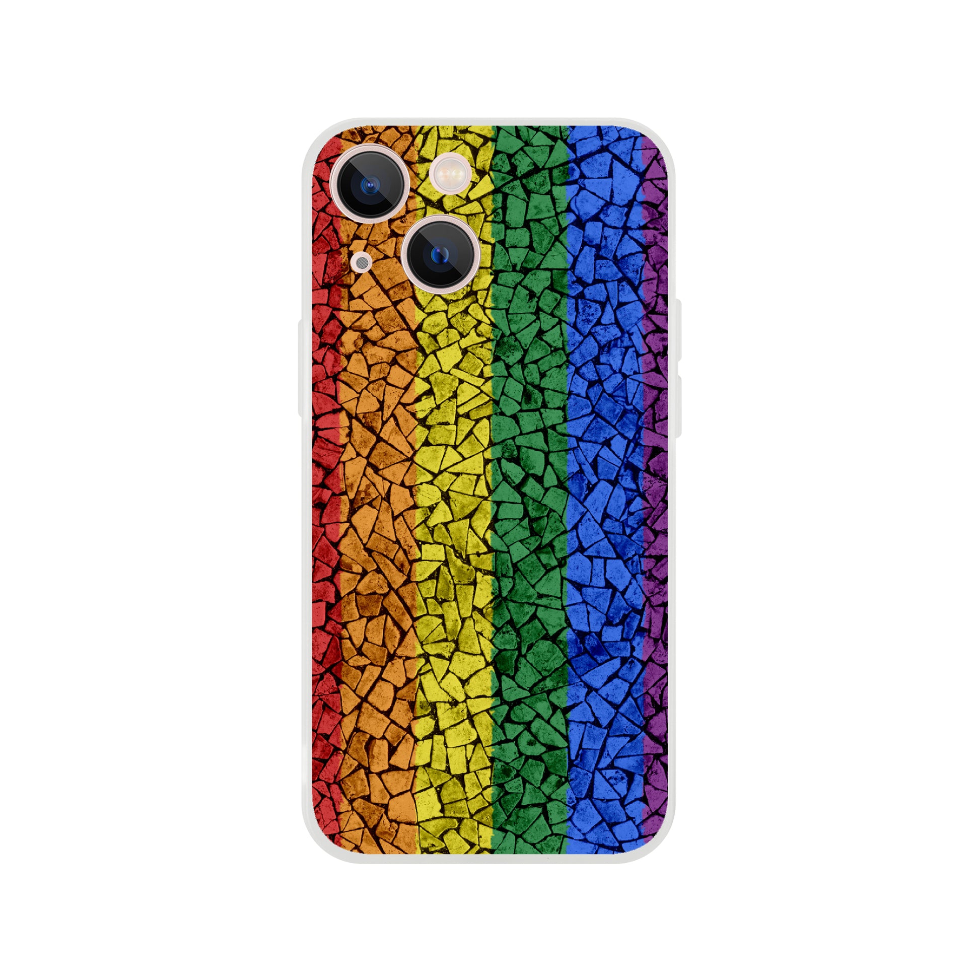 Mobile Phone Case - Pride Crackle Flexi Phone Case