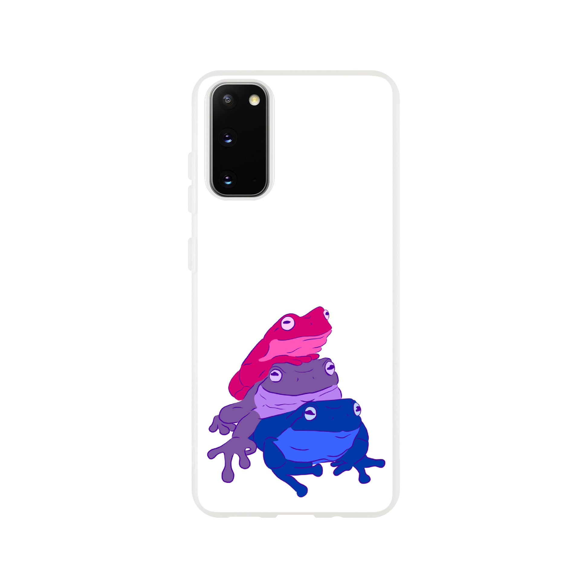 Mobile Phone Case - Bisexual Frog Stack Flexi Phone Case