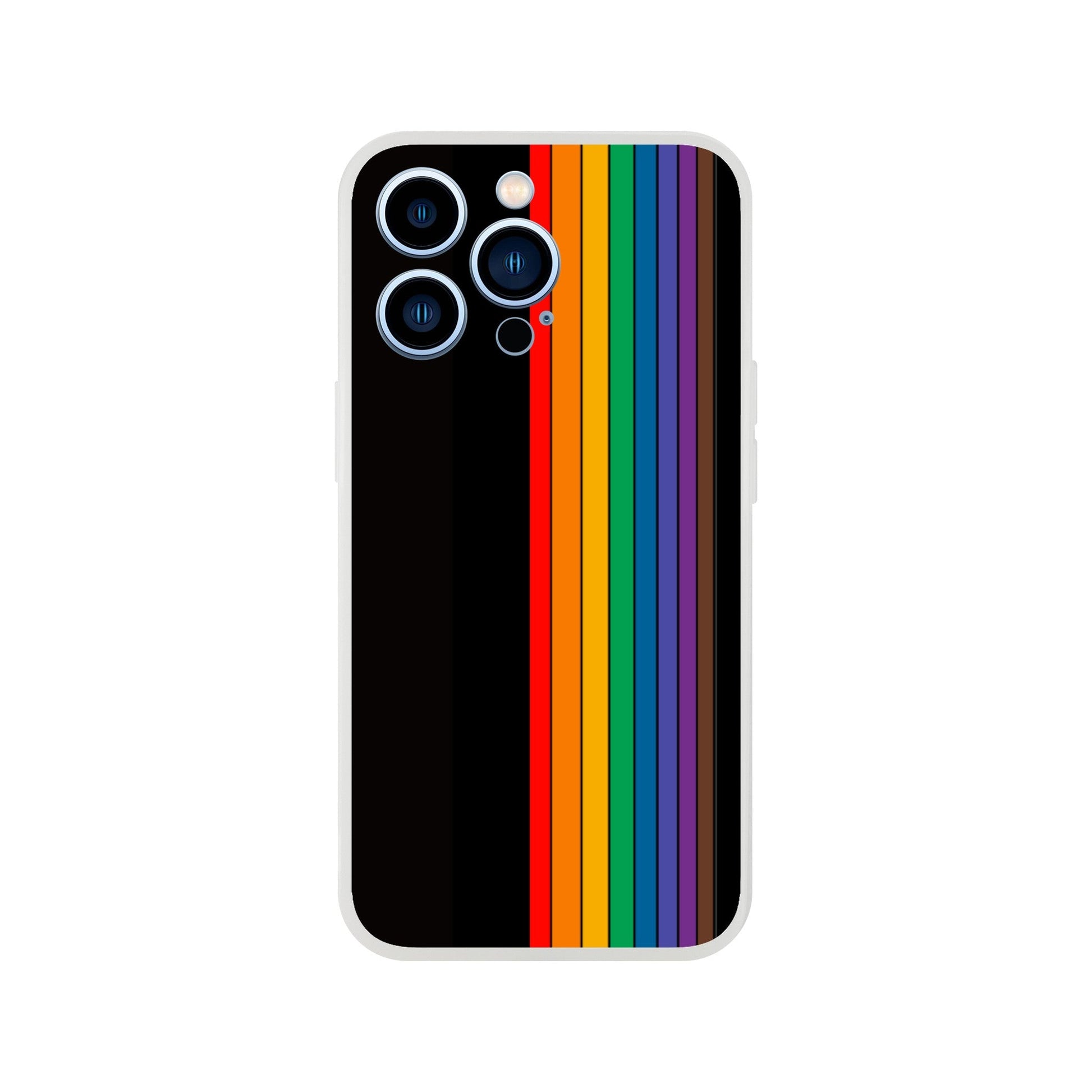 Mobile Phone Case - Pride Lines Flexi Phone Case - LGBTQIA+ Queer