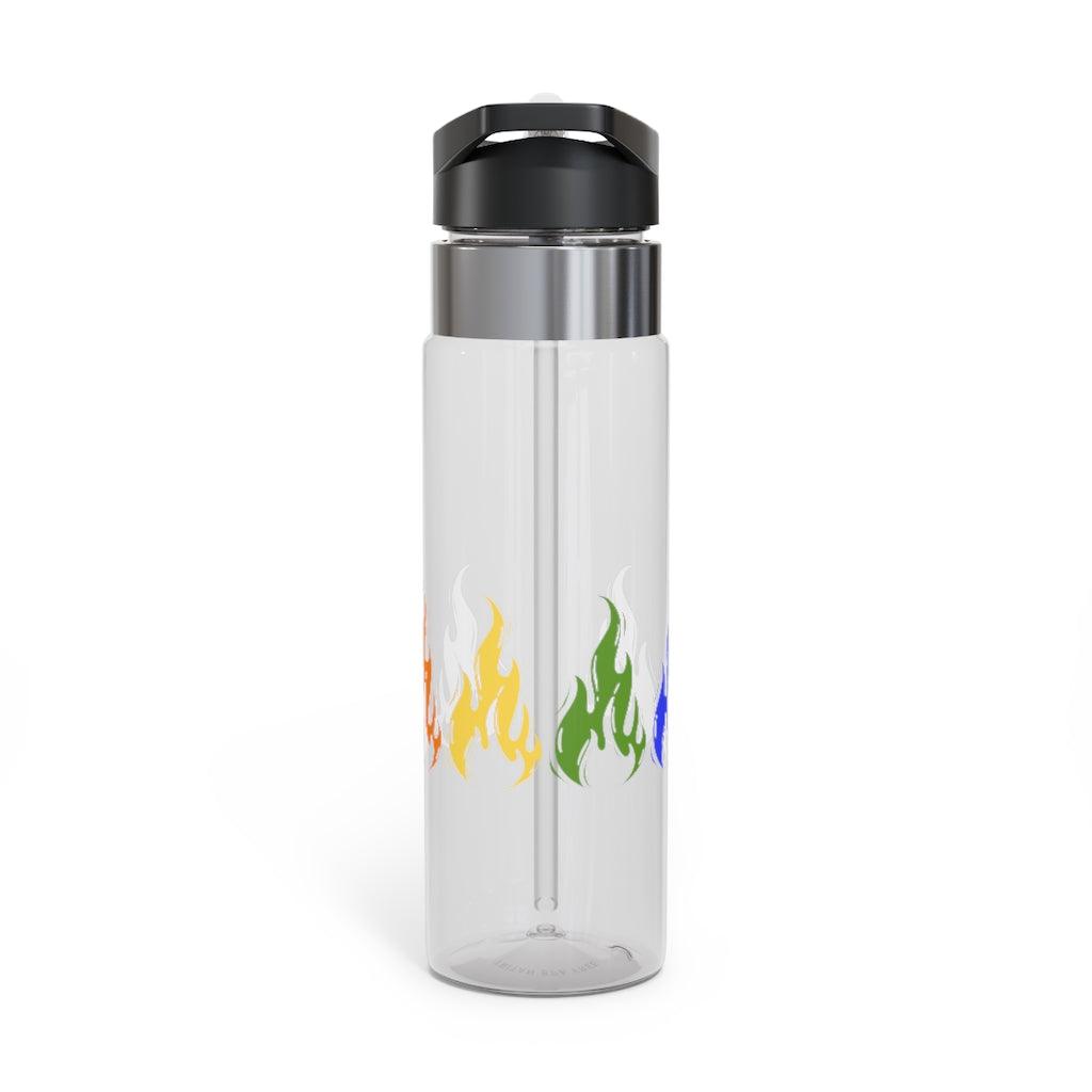 Drink Bottle - Pride Flame Sports Bottle