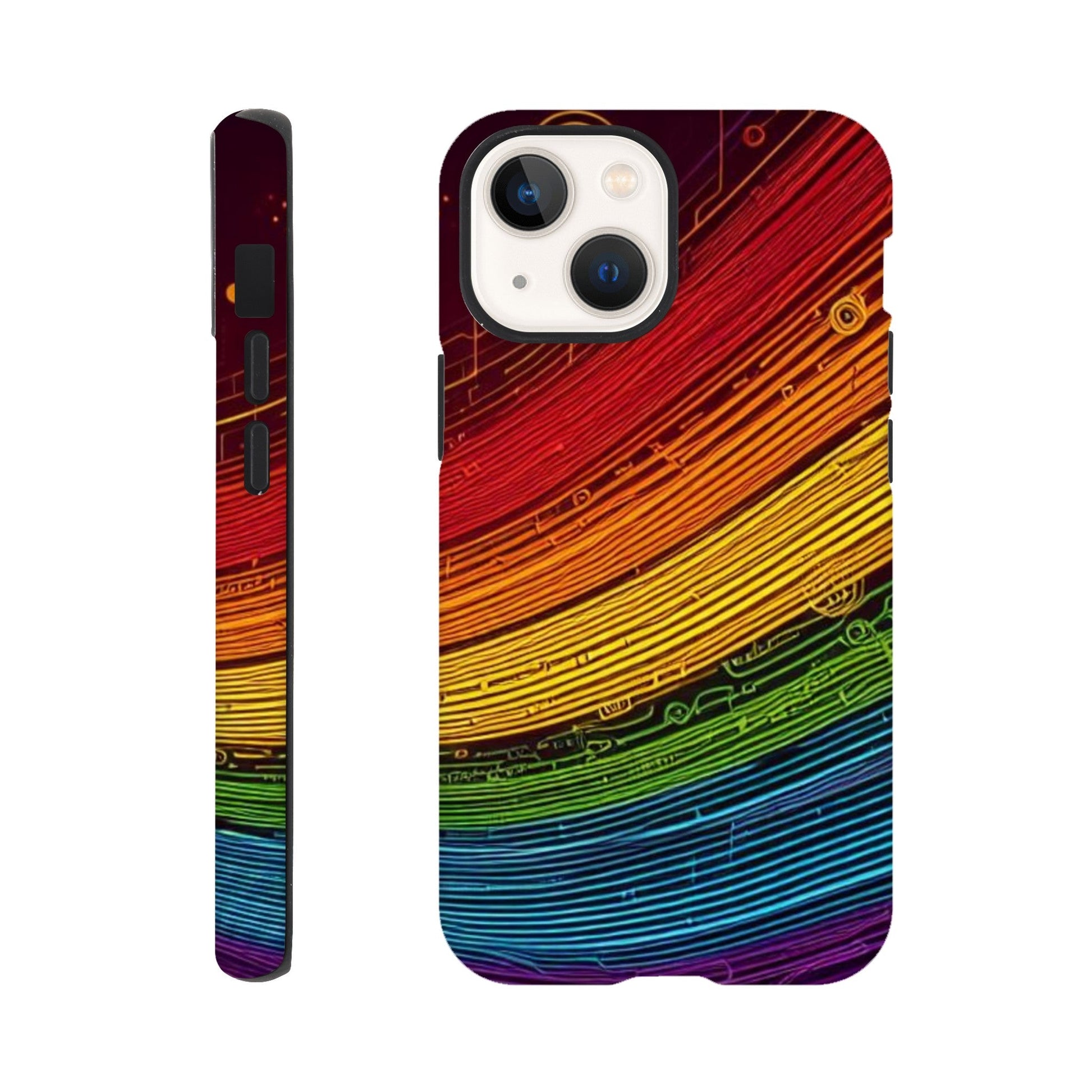 Mobile Phone Case - Pride Strings - IPhone Case - Samsung Case - Clear - Flexi - Bio - Slim - Tough - LGBTQIA+ Mobile Phone Cases