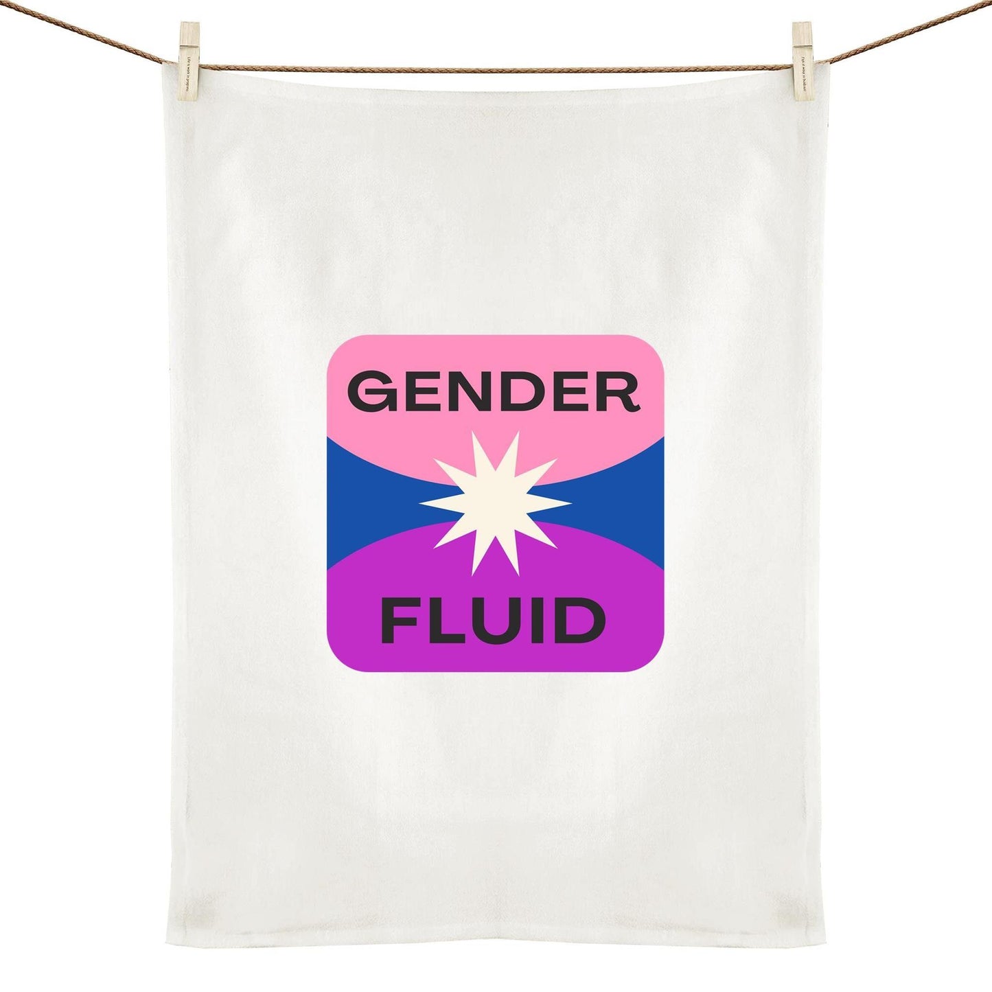 Tea Towel - Gender Fluid - LGBTQIA+ Queers In The Kitchen Tipsy Tea Towels