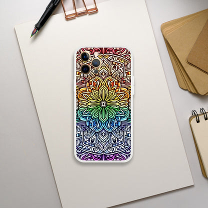 Mobile Phone Case - Stained Glass Pride Shield - IPhone Case - Samsung Case - Clear - Flexi - Bio - Slim - Tough - LGBTQIA+ Mobile Phone Cases