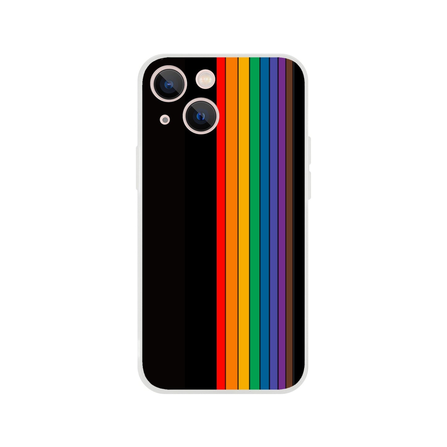 Mobile Phone Case - Pride Lines Flexi Phone Case - LGBTQIA+ Queer