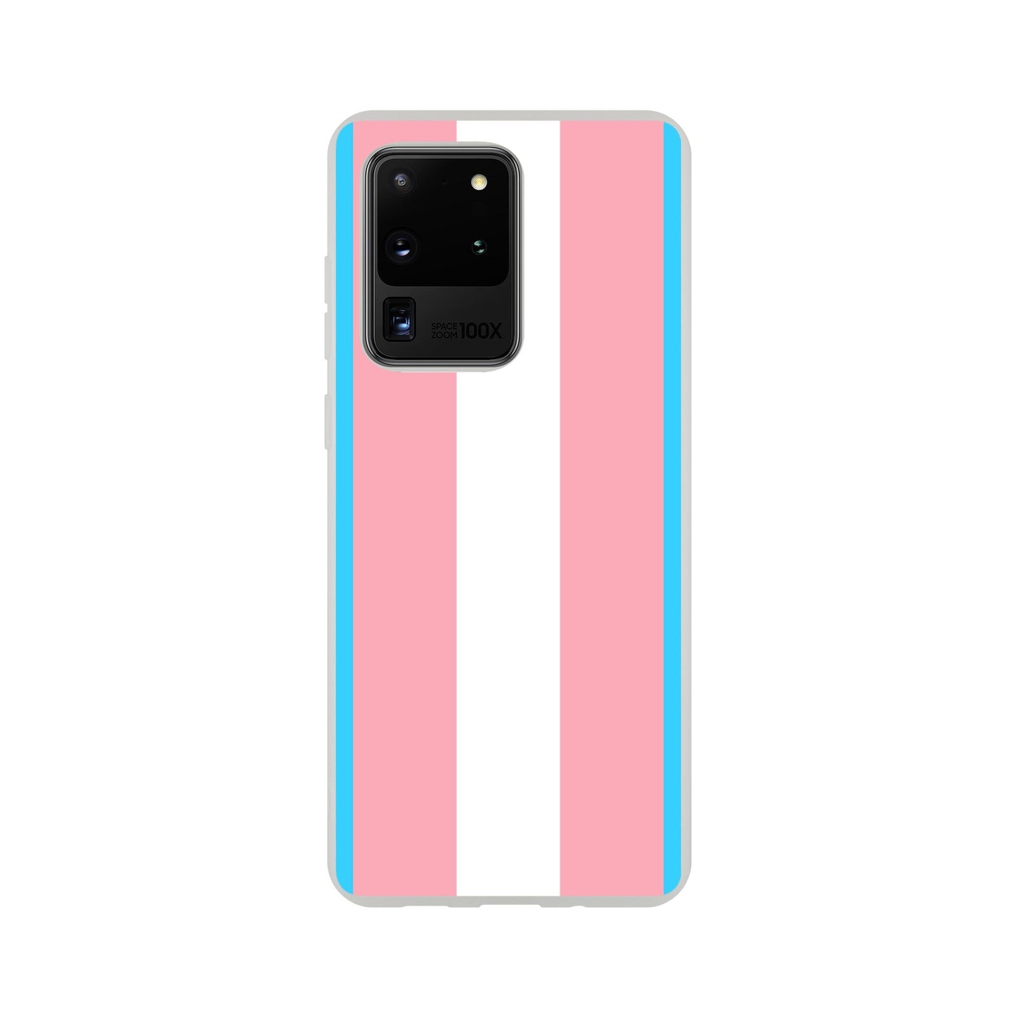 Mobile Phone Case - Trans Pride Flag Flexi Phone Case - LGBTQIA+ Queer