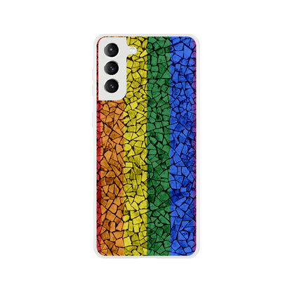 Mobile Phone Case - Pride Crackle Flexi Phone Case