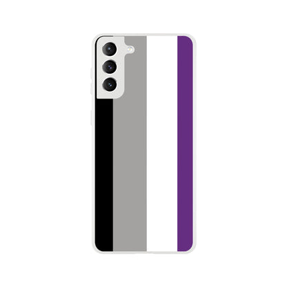 Mobile Phone Case - Asexual Pride Flag Flexi Phone Case - LGBTQIA+ Queer