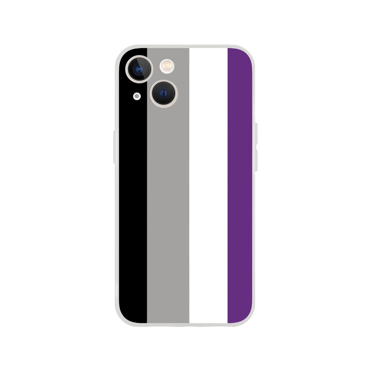 Mobile Phone Case - Asexual Pride Flag Flexi Phone Case - LGBTQIA+ Queer