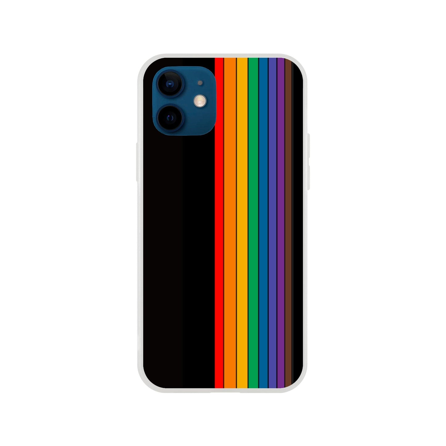 Mobile Phone Case - Pride Lines Flexi Phone Case - LGBTQIA+ Queer