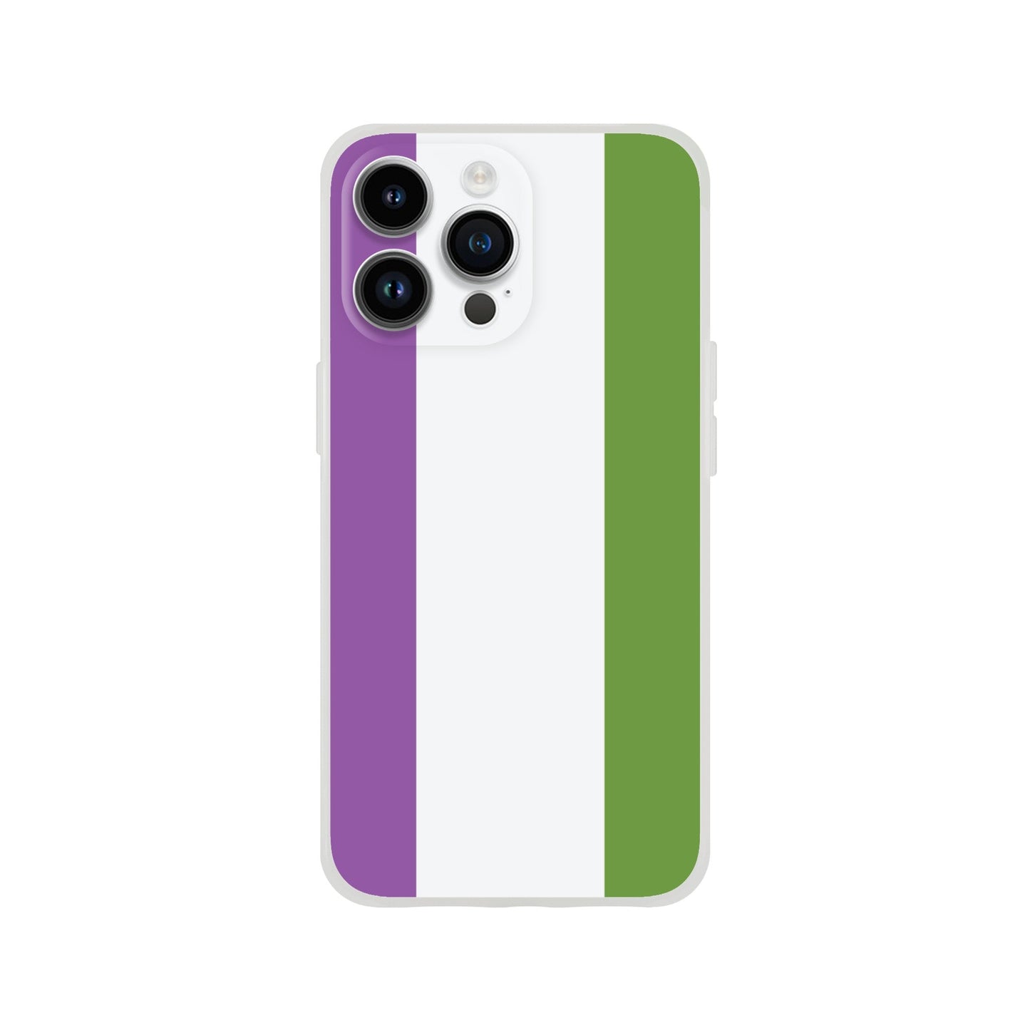 Mobile Phone Case - Genderqueer Pride Flag Flexi Phone Case - LGBTQIA+ Queer