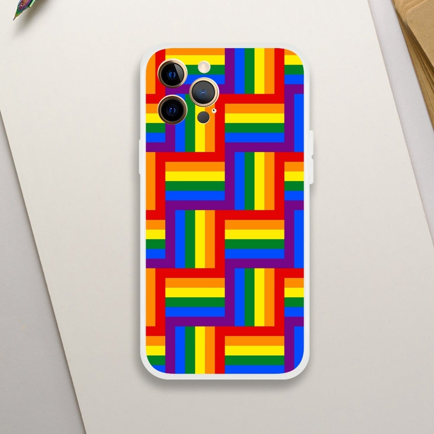 Mobile Phone Case - Pattern Pride Flexi Phone Case - LGBTQIA+ Queer