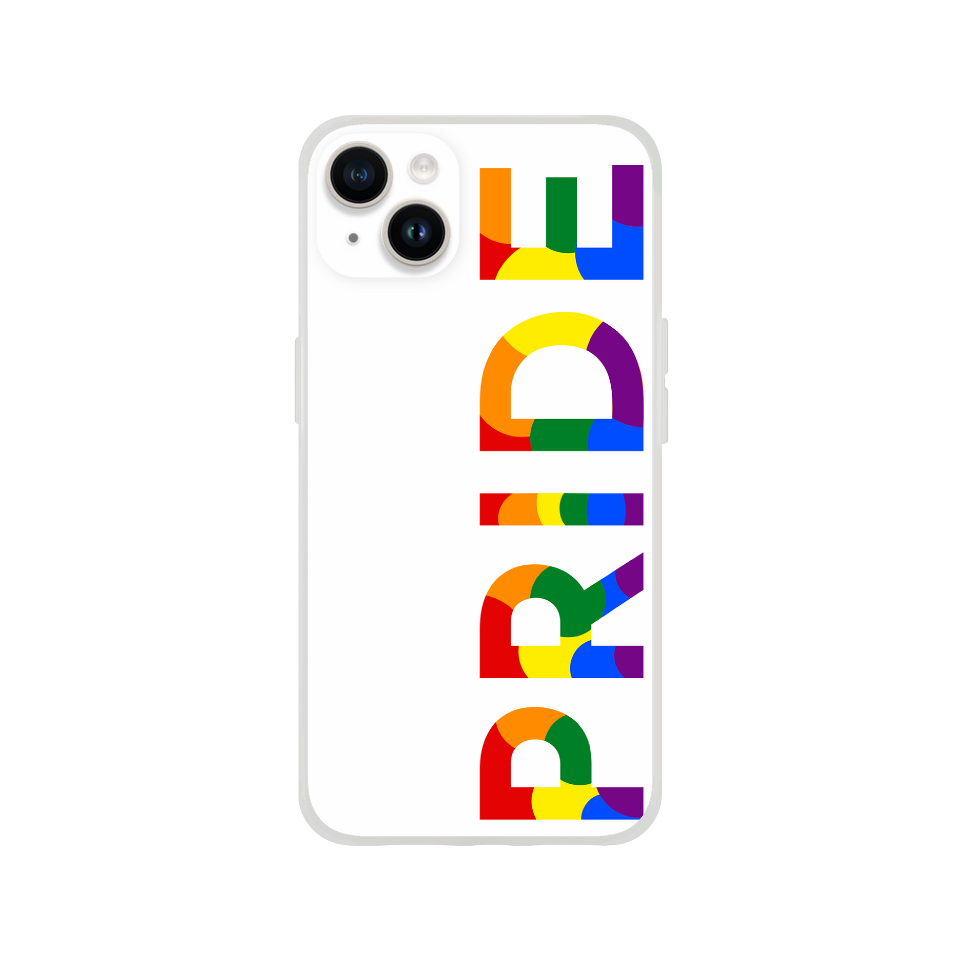 Mobile Phone Cases - Pride Side White Flexi Phone Case