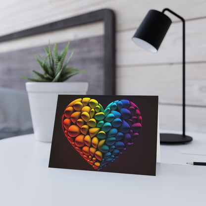 Paper Products - Pride Popping Pieces  - LGBTQIA+ Queer Pride Blank Greeting Card