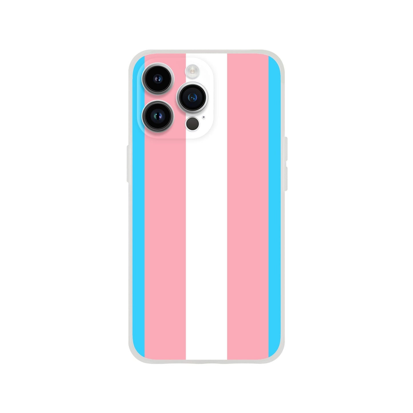 Mobile Phone Case - Trans Pride Flag Flexi Phone Case - LGBTQIA+ Queer