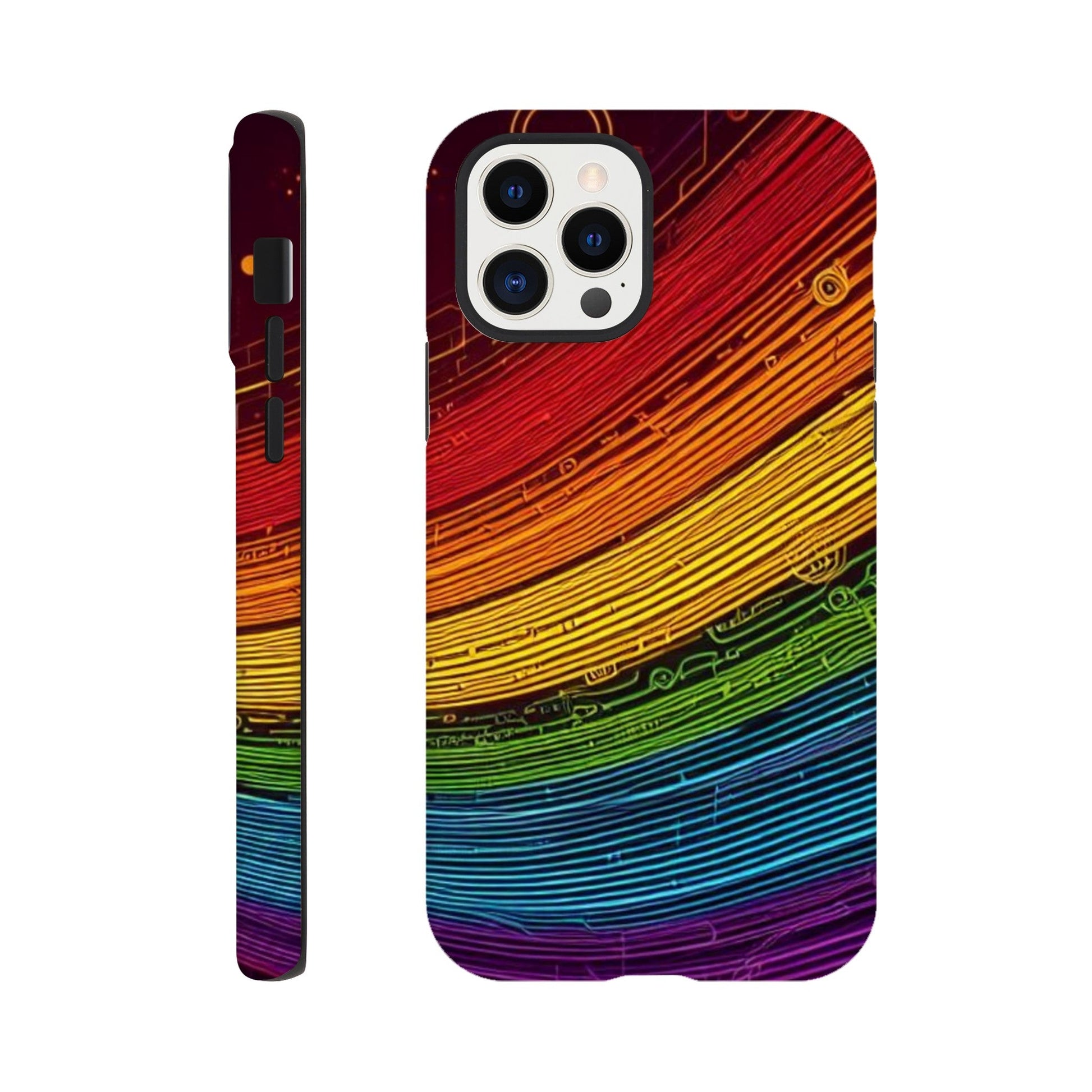 Mobile Phone Case - Pride Strings - IPhone Case - Samsung Case - Clear - Flexi - Bio - Slim - Tough - LGBTQIA+ Mobile Phone Cases