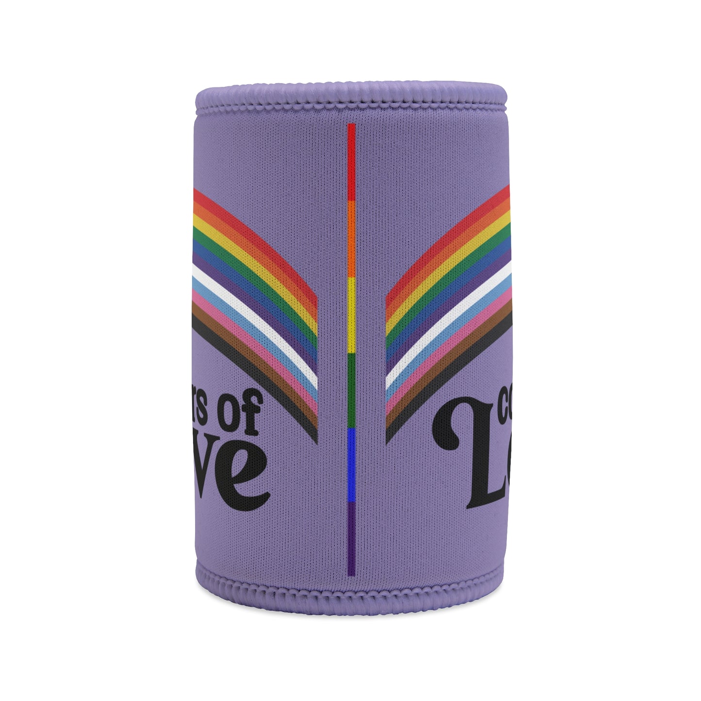 LGBTQIA+ Queer Colors of Love Stubby Cooler