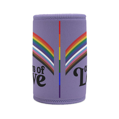 LGBTQIA+ Queer Colors of Love Stubby Cooler