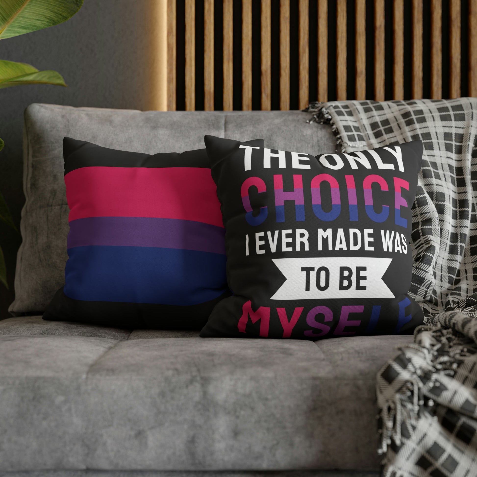 Cushion Cover - I Am Bi, I Am My Myself Cushion Cover