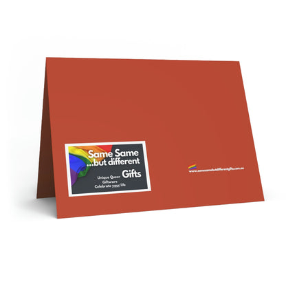 Blank Greeting Card - Tribal Bums - LGBTQIA+ Queer Pride Blank Greeting Card