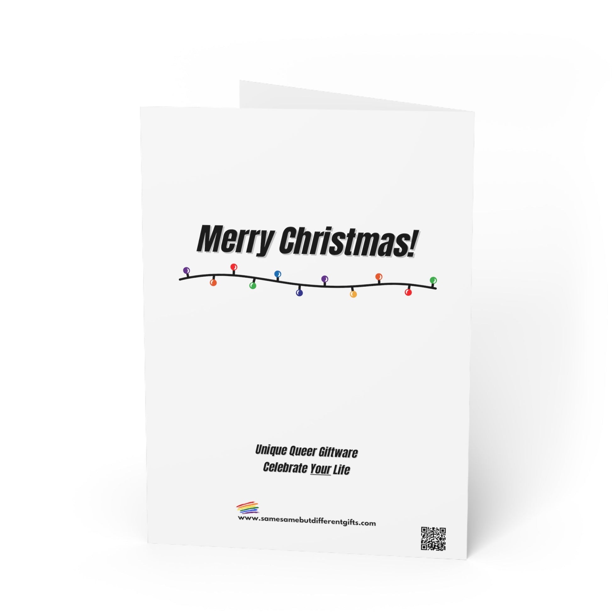 Greeting Card - LGBTQIA+ Queer Lick Itself Christmas Greeting Cards