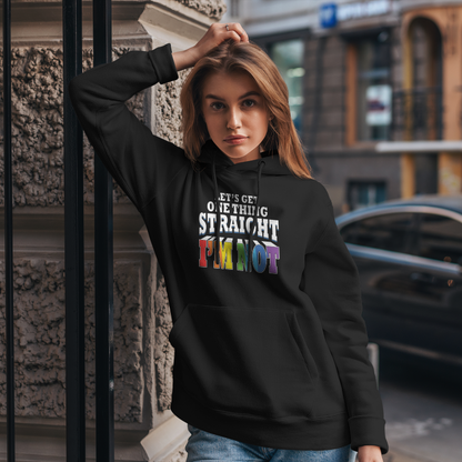 LGBTQIA+ Queer Straight, I'm Not Pullover Hoodie