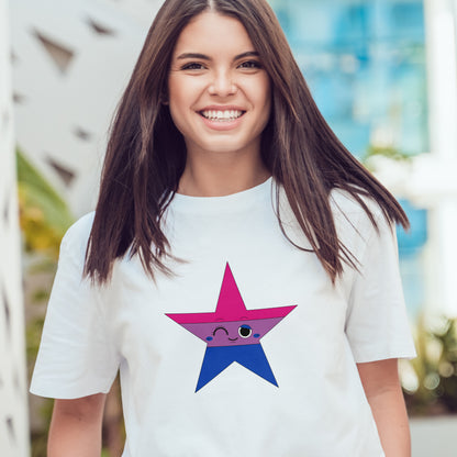 T-Shirt - Bi Star Classic Crewneck T-Shirt