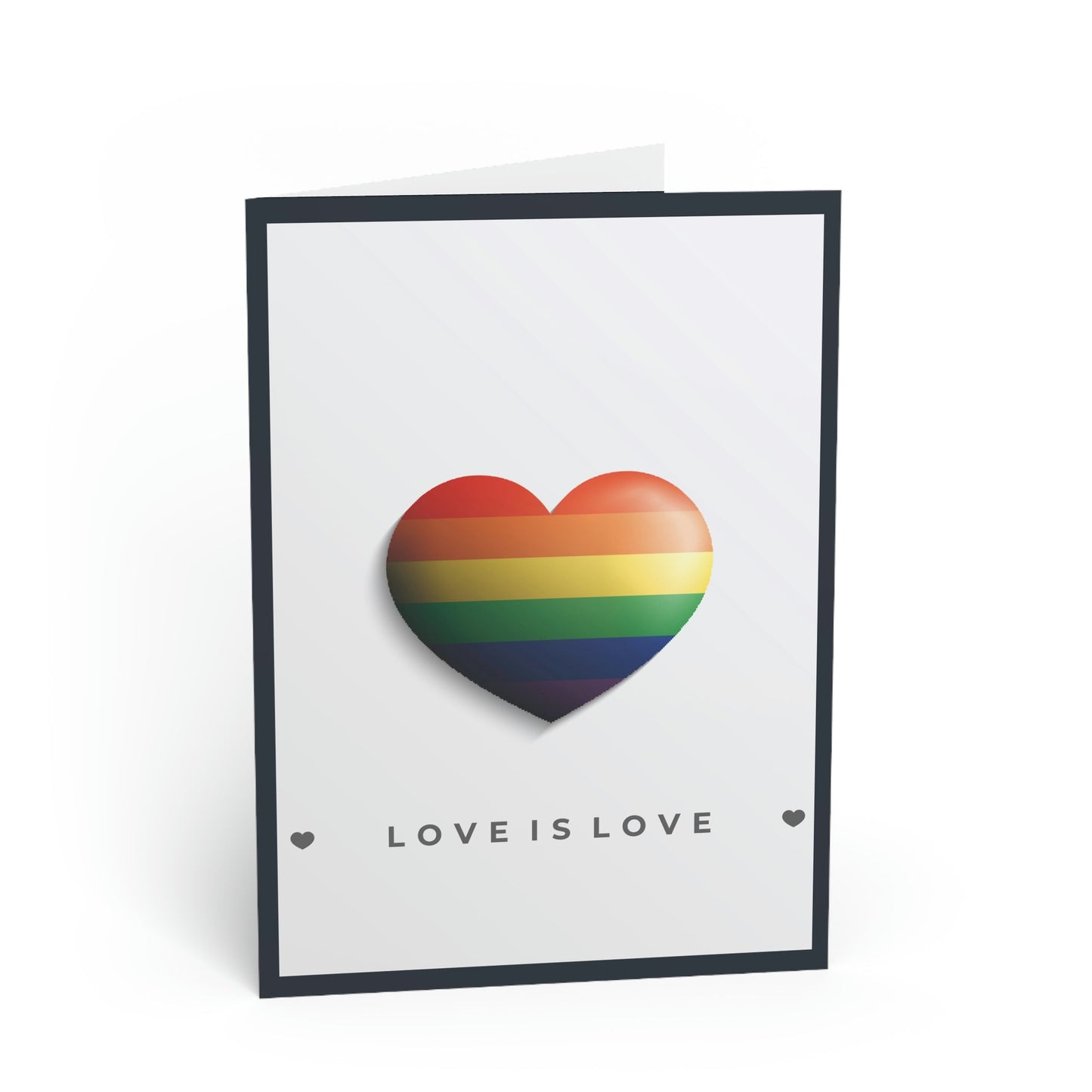 Blank Greeting Card - Love Is Love - LGBTQIA+ Queer Pride Blank Greeting Card