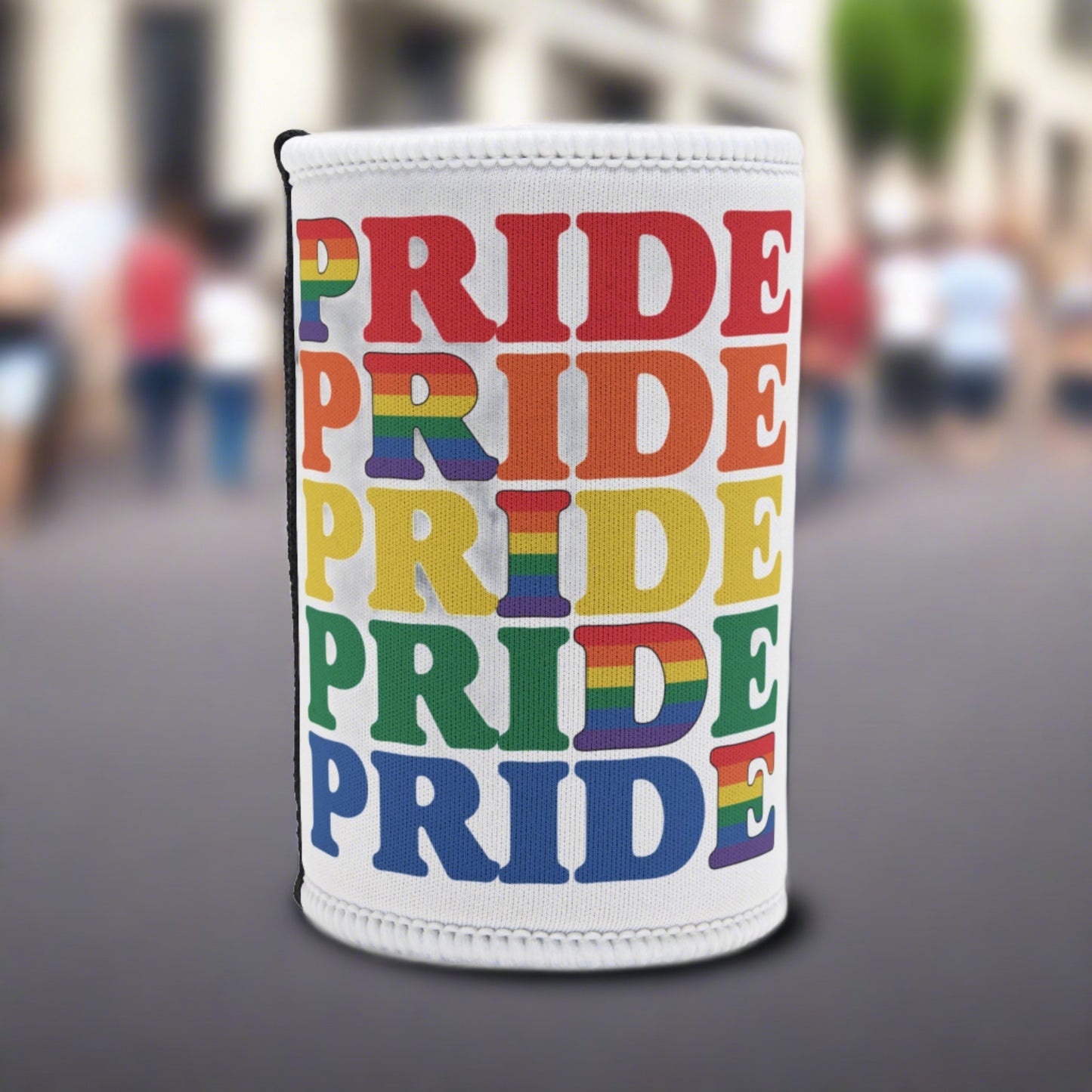 LGBTQIA+ Queer Bright Pride Stubby Cooler