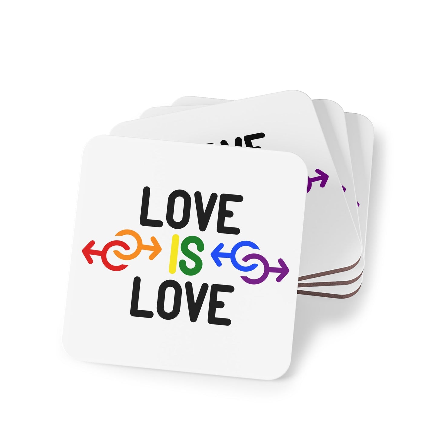 Coasters - Love Is Love Male Coaster Set