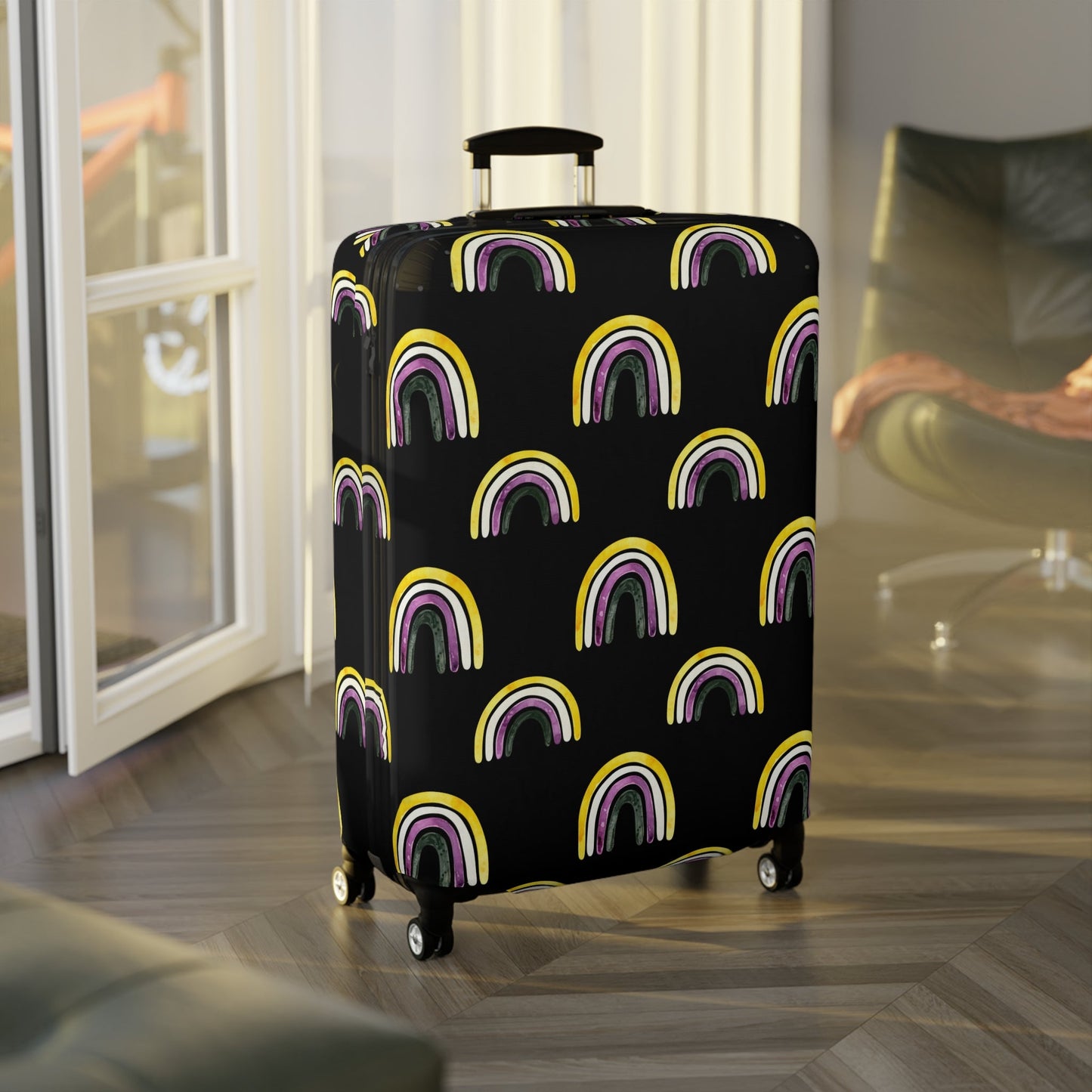 Accessories - Enby Rainbow Luggage Cover