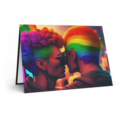 Blank Greeting Card - Pride In Your Hair - LGBTQIA+ Queer Pride Blank Greeting Card