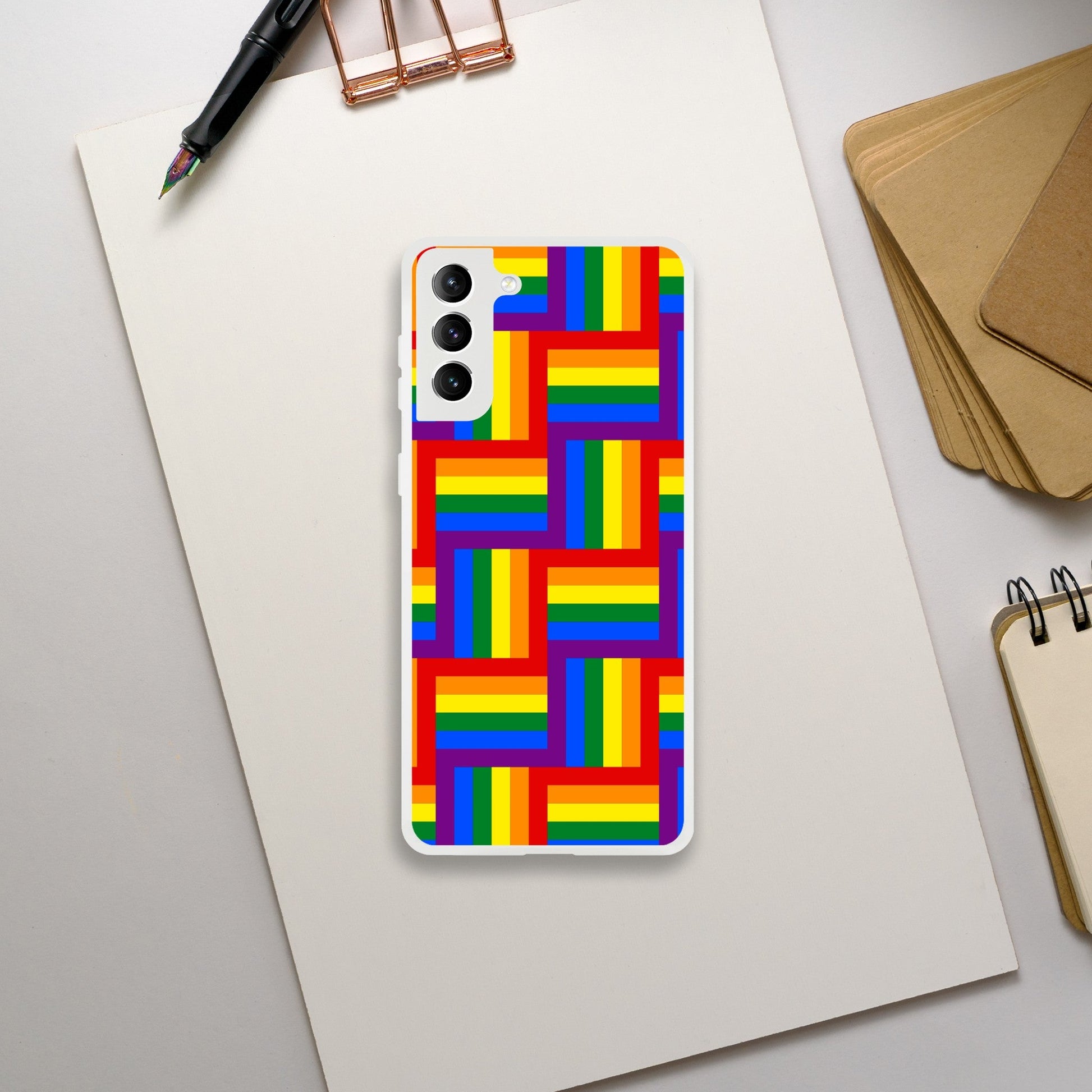 Mobile Phone Case - Pattern Pride Flexi Phone Case - LGBTQIA+ Queer