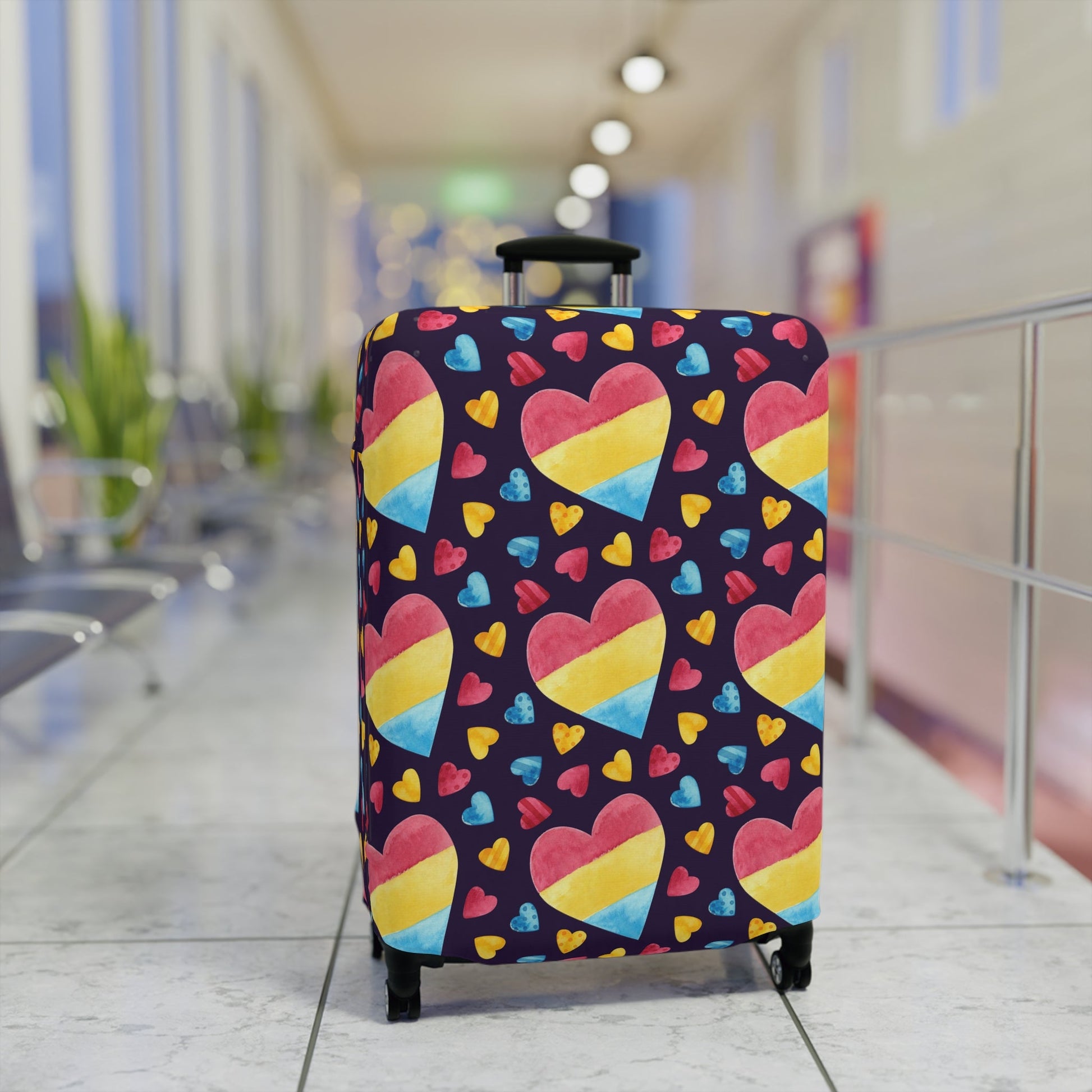 Accessories - Pan Heart Pride Luggage Cover