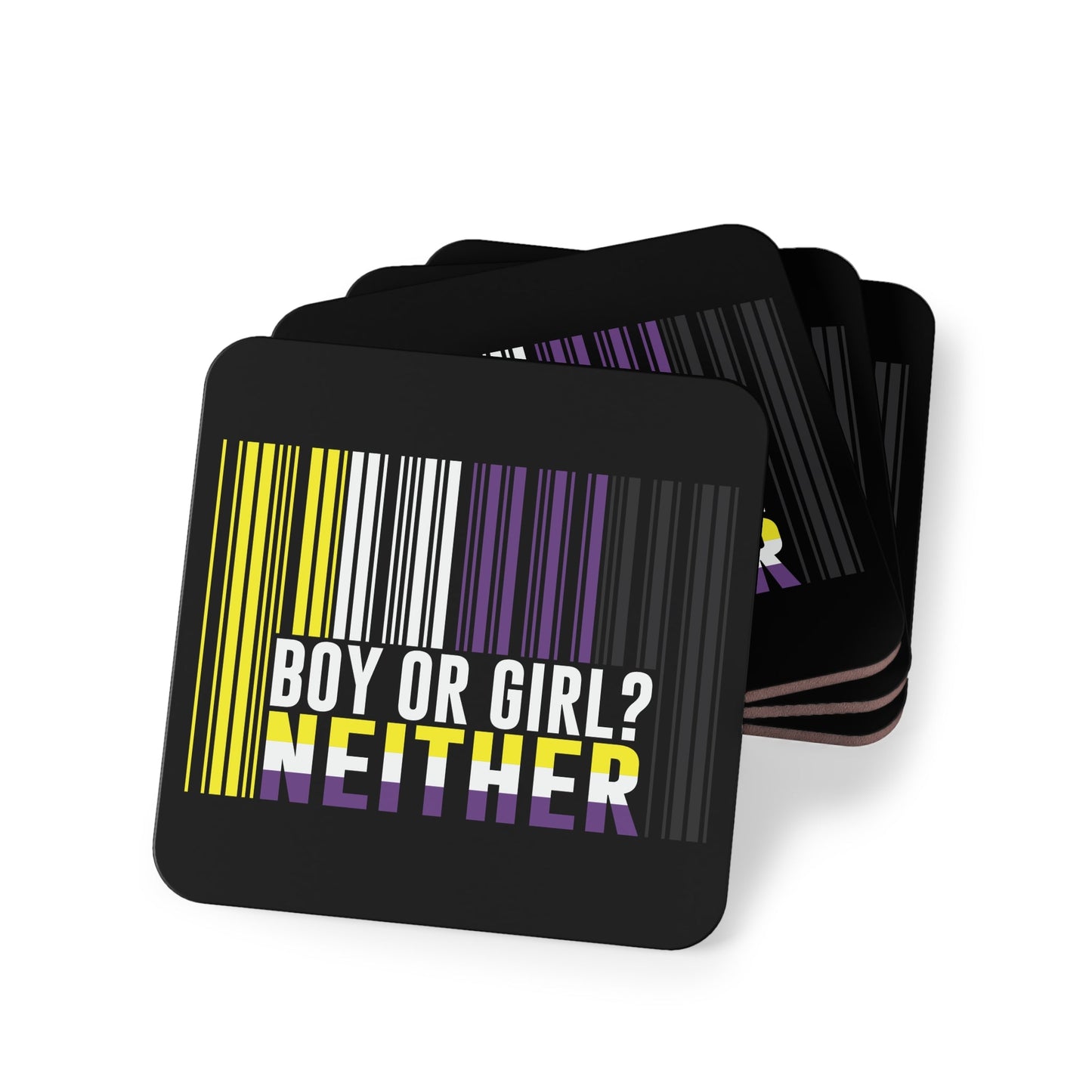 Coasters - Enby Non-Binary Pride Coaster Set