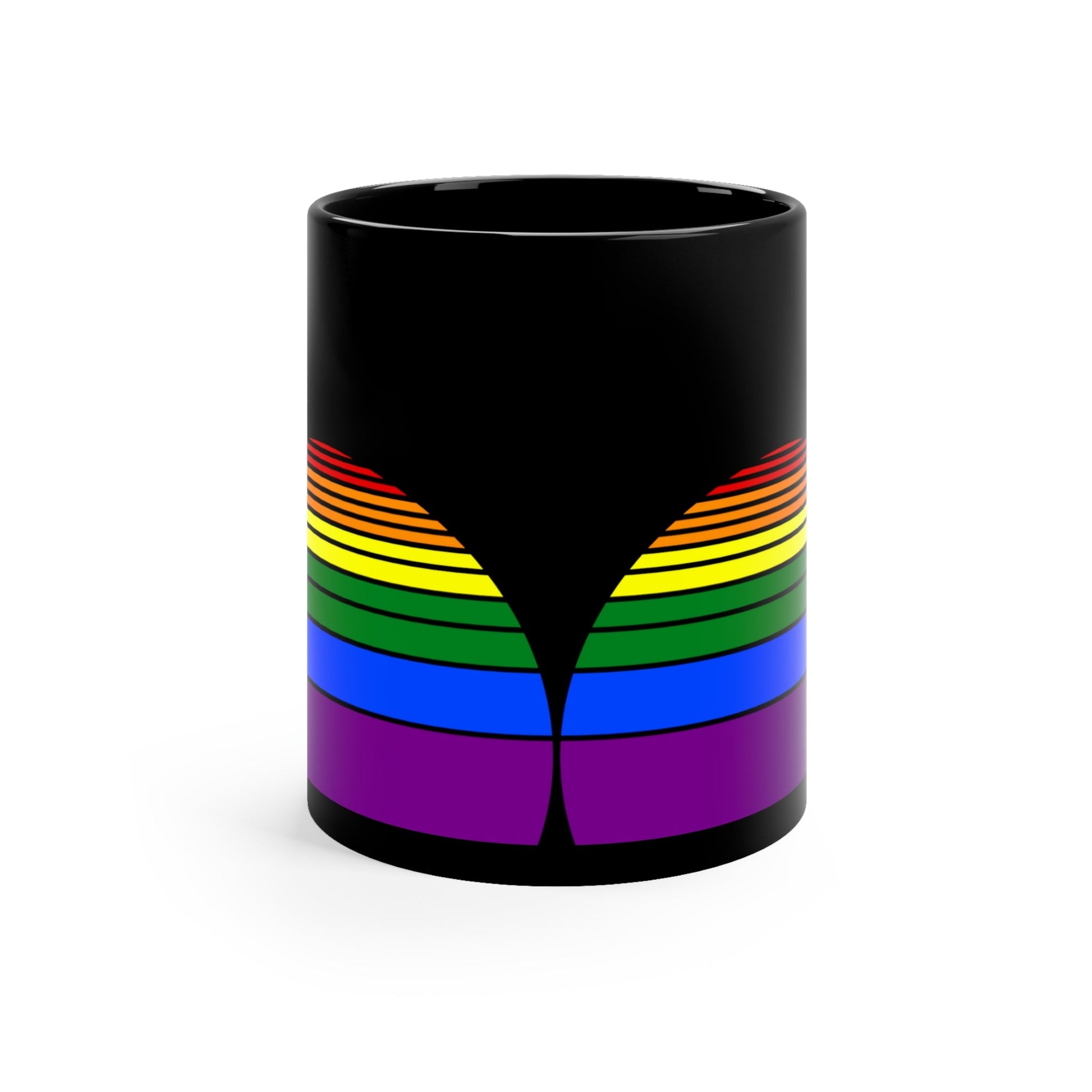 Mug - LGBTQIA+ Queer Pride Sunrise 11oz Black Mug