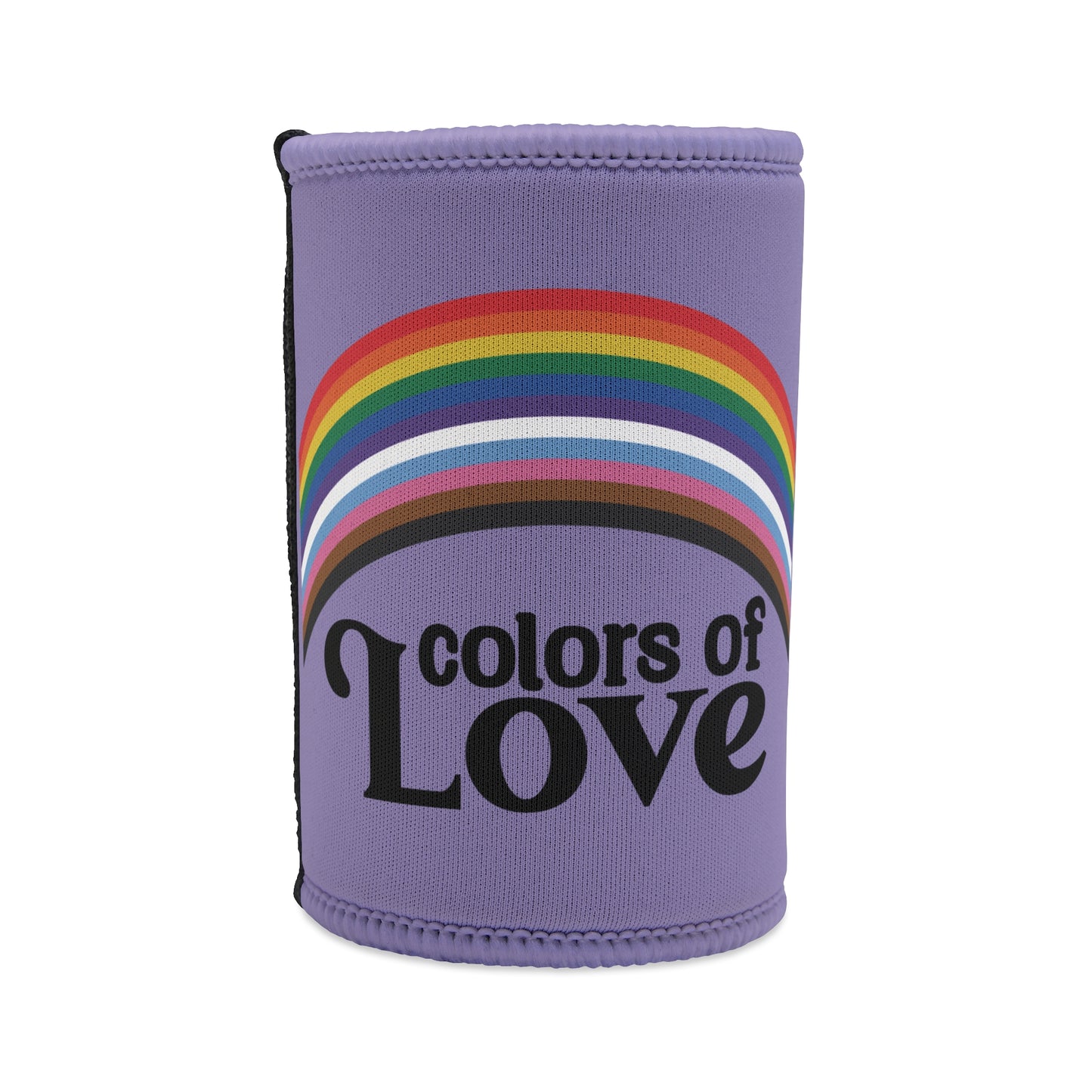 LGBTQIA+ Queer Colors of Love Stubby Cooler