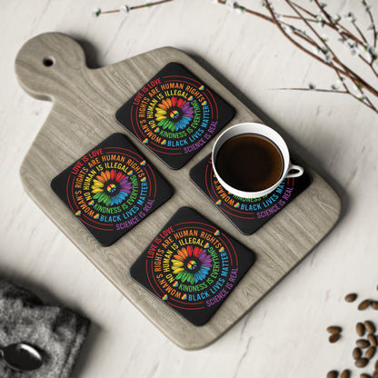 Coasters - Peace Pride Mantra Coasters Set